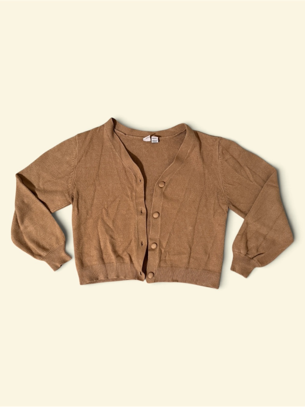 Brown Button-Up Cardigan